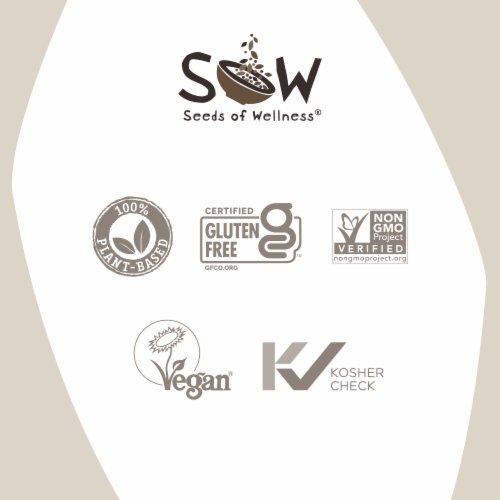 Seeds of Wellness Gluten-Free Chickpea Chia Pasta Shells Perspective: left