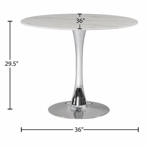 Dining table chrome base discount