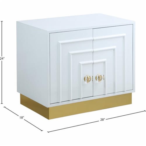 Meridian Furniture Cosmopolitan Side Table - White Meridian Furniture Cosmopolitan Side Table - White