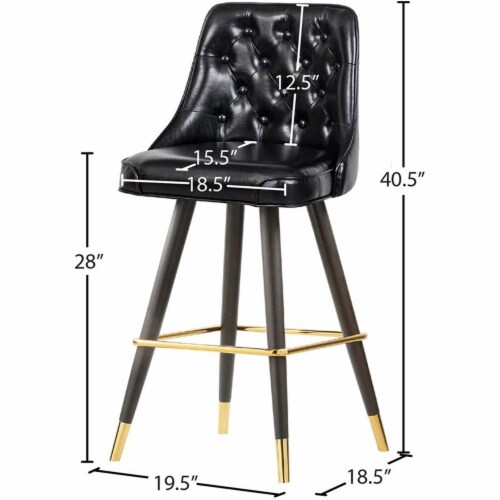 Meridian Furniture Portnoy Faux Leather Bar | Counter Stool Meridian Furniture Portnoy Faux Leather Bar | Counter Stool