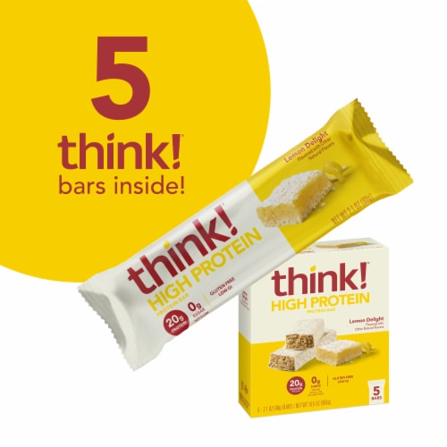 thinkThin® Lemon Delight High Protein Bars Perspective: left