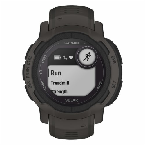Garmin Instinct 2 Solar Smart Watch - Graphite Perspective: left
