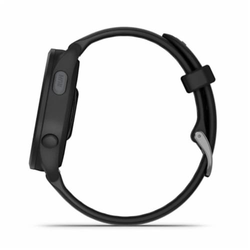 Garmin Forerunner 165 Smart Watch - Black/Slate Gray Perspective: left