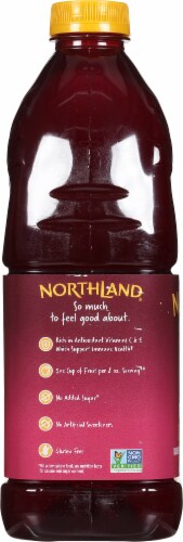 Northland® 100% Cranberry Pomegranate Juice Bottle Perspective: left