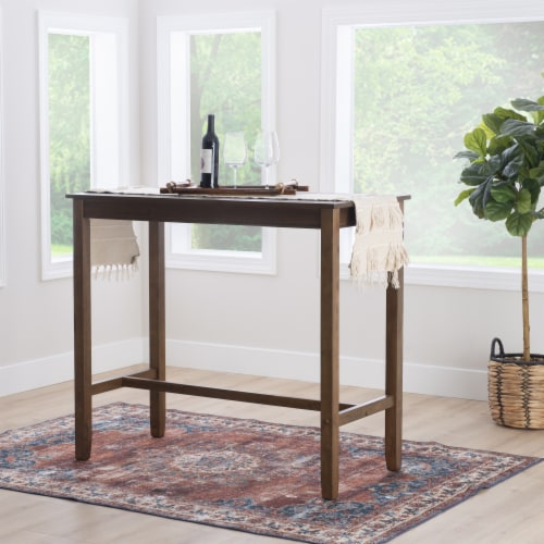 Claridge 42 Inch Bar Height Pub Table Rustic Brown 1 Fry s