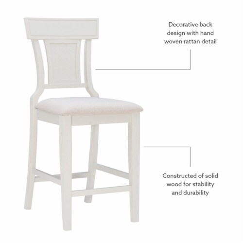 Whitewash clearance counter stool