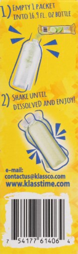Klass® Sugar-Free Cucumber Limeade Aguas Frescas Drink Mix Packets Perspective: left