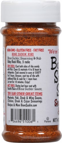 Bone Suckin' Sauce® Seasoning & Rub Perspective: left