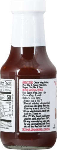 Bone Suckin' Sauce Garlic & Honey Wing Sauce Perspective: left