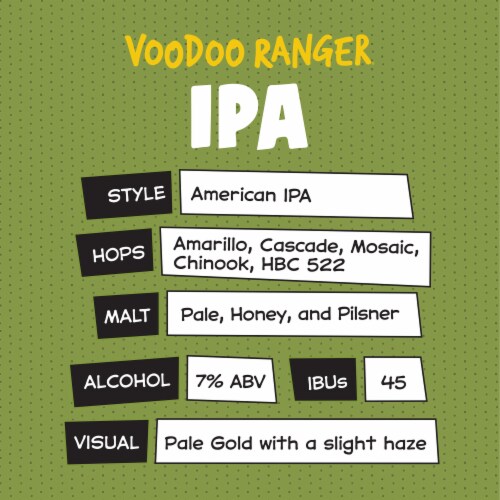 New Belgium Voodoo Ranger IPA Craft Beer Perspective: left