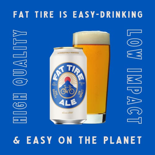 New Belgium Fat Tire Ale Craft Beer Perspective: left