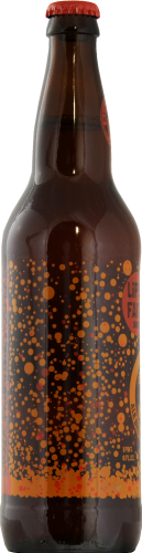 New Belgium Lips of Faith Biere De Mars Beer Perspective: left
