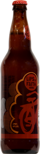 New Belgium Brewing Lips of Faith Super Cru Beer Perspective: left