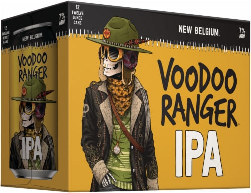 New Belgium Voodoo Ranger IPA Beer Perspective: left