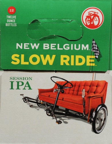 New Belgium Slow Ride Session IPA Beer Perspective: left