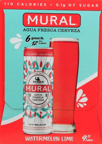 New Belgium Primus Mural Beer 6 Cans Perspective: left