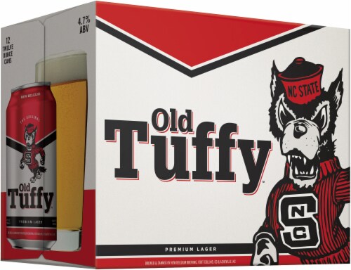 New Belgium Old Tuffy Premium Lager Beer Perspective: left