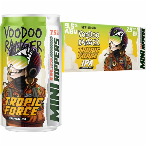 New Belgium Voodoo Ranger Tropic Force IPA Mini Rippers Craft Beer Perspective: left