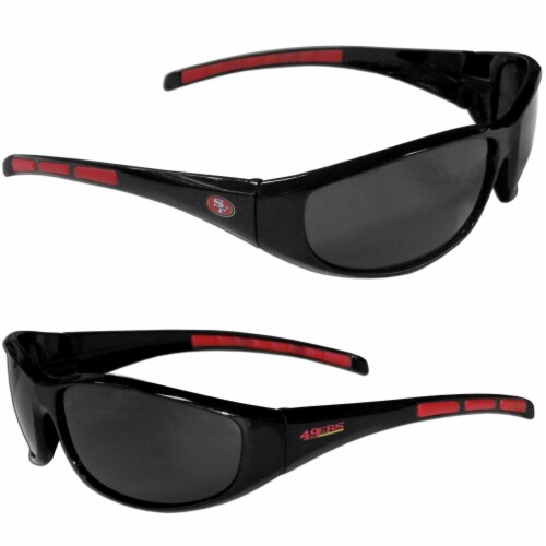 San Francisco 49ers Wrap Sunglass and Bag Set Perspective: left
