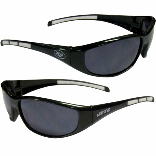 New York Jets Wrap Sunglass and Bag Set Perspective: left