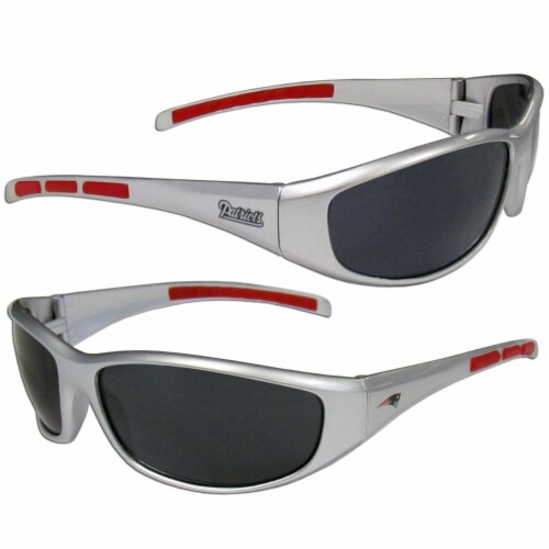 New England Patriots Wrap Sunglass and Bag Set Perspective: left