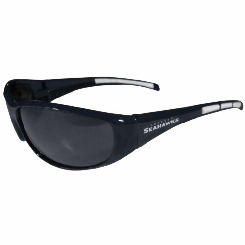 Seattle Seahawks Wrap Sunglasses and Bag Set Perspective: left