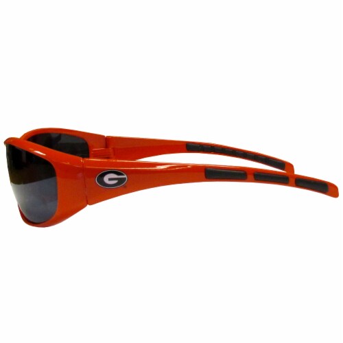 Georgia Bulldogs Wrap Sunglasses and Bag Set Perspective: left
