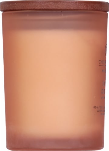 Chesapeake Bay Candle Mind and Body Peace and Tranquility Jar Candle - Frosted Coral Perspective: left