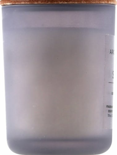 Aromascape Strength Geranium Oakmoss Jar Candle Perspective: left