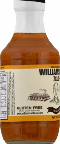 Williamson Brothers Classic Carolina BBQ Sauce Perspective: left