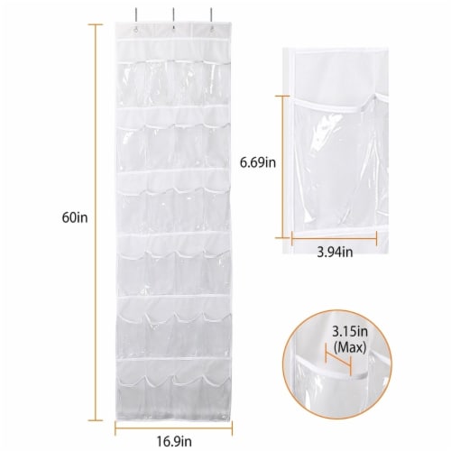 Over the door sales clear pocket organizer
