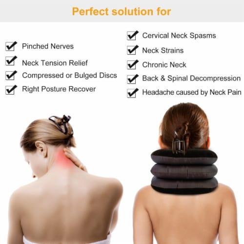 Inflatable Cervical Neck Traction Pillow Neck Shoulder Spine