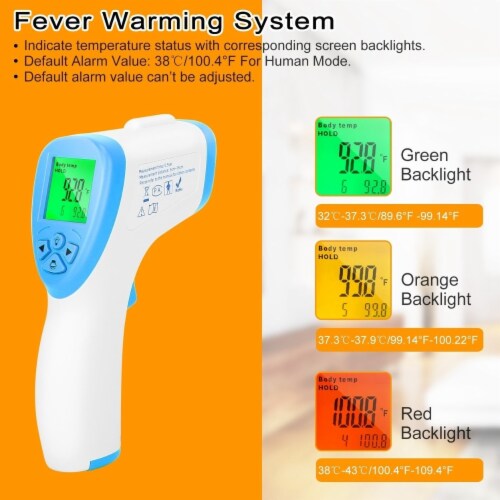Digital Infrared Thermometer Noncontact Forehead Body Thermometer Surface Room Instant, 1 unit