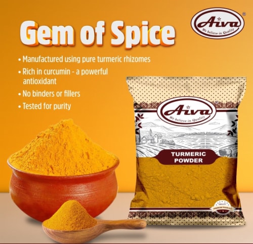 Aiva Turmeric Ground 14 oz Perspective: left