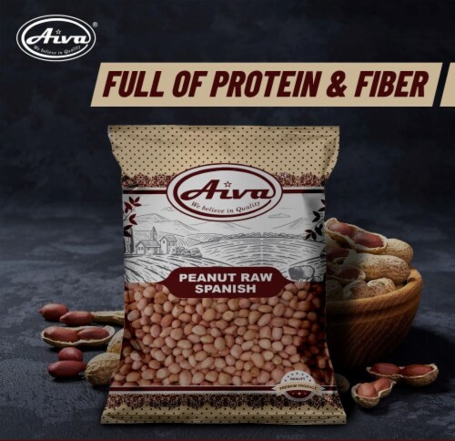 Aiva Peanut Raw Spanish 1 lb Perspective: left