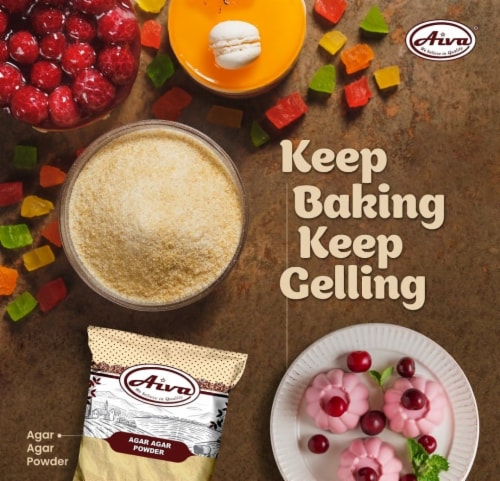 Aiva Agar Agar Powder 14 oz Perspective: left