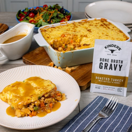 Kinder's® Roasted Turkey Bone Broth Gravy Mix Perspective: left