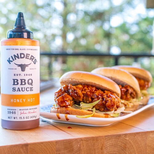 Kinder's® Honey Hot BBQ Sauce Perspective: left