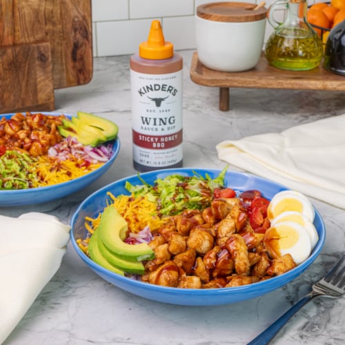 Kinder's® Sticky Honey BBQ Wing Sauce Perspective: left
