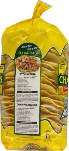 Charras Corn Tostadas Perspective: left