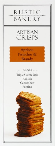 Rustic Bakery Apricot Pistachio & Brandy Artisan Crisps Perspective: left