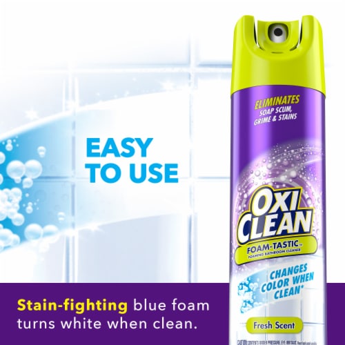 OxiClean Foam-Tastic Fresh Scent Foaming Bathroom Cleaner Perspective: left
