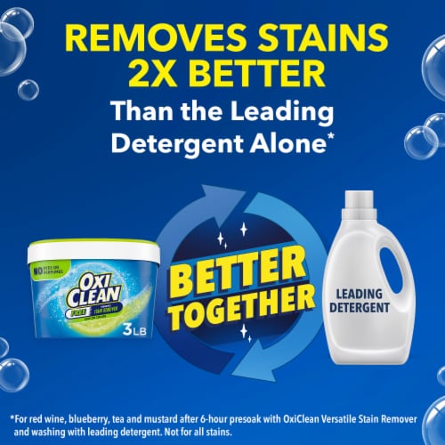 OxiClean Free Versatile Stain Remover Powder Perspective: left