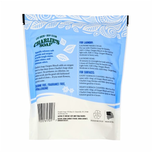 Charlie's Soap® Oxygen Bleach Perspective: left