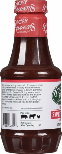 Sticky Fingers® Smokehouse Southern Sweet & Spicy BBQ Sauce Perspective: left
