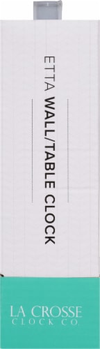 La Crosse Technology Etta Metal Wall/Table Clock Perspective: left