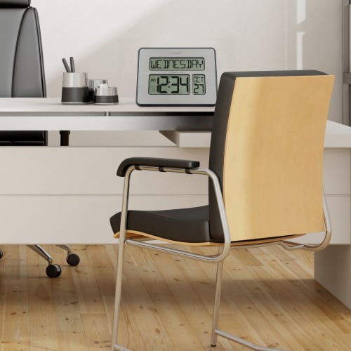 La Crosse Clock Company Atomic Digital Clock Perspective: left