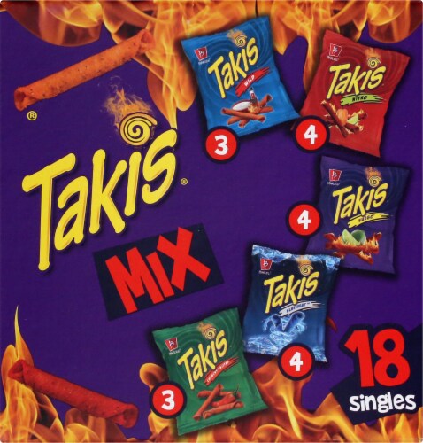 Takis Tortilla Chips Variety Pack Perspective: left