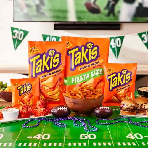 Takis Intense Nacho Cheese Rolled Tortilla Chips Perspective: left