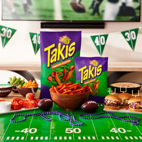Takis Crunchy Fajitas Fajita Rolled Tortilla Chips Perspective: left